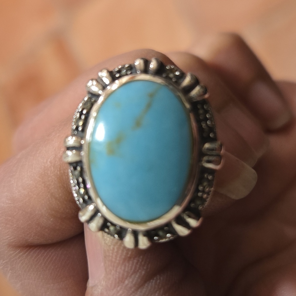 Turquoise .925 sterling silver ring